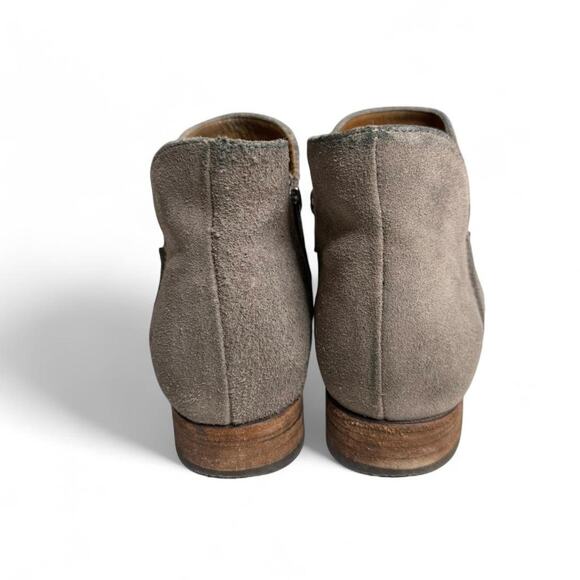 Frye Elyssa Shootie Booties Grey Suede Ankle Boots Sz 9.5B - Picture 7 of 8